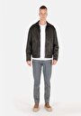thumb-Afficher les détails de Veste Pu Noir Manches Longues  Regular Fit Homme