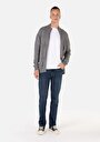 thumb-Afficher les détails de Cardigan Tricot Gris Regular Fit Homme