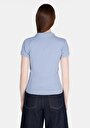 thumb-Afficher les détails de Chemise Polo À Manches Courtes Bleu Droit Slim Fit Femme