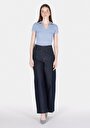 thumb-Afficher les détails de Chemise Polo À Manches Courtes Bleu Droit Slim Fit Femme