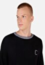 thumb-Afficher les détails de Pull Noir Comfort Fit Manches Longues  Homme