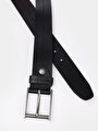 thumb-Afficher les détails de Ceinture Noir Modern Fit Homme