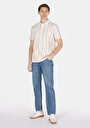 thumb-Afficher les détails de T-shirt Polo À Manches Courtes Ecru Jakarli Comfort Fit Homme