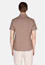 thumb-Afficher les détails de T-shirt Polo À Manches Courtes Marron Droit Regular Fit Homme