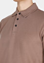 thumb-Afficher les détails de T-shirt Polo À Manches Courtes Marron Droit Regular Fit Homme