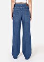 thumb-Afficher les détails de 970 Berry Pantalon Bleu   En  Regular Fit Femme