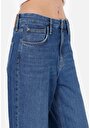 thumb-Afficher les détails de 970 Berry Pantalon Bleu   En  Regular Fit Femme