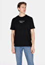 thumb-Afficher les détails de T-shirt À Manches Courtes Noir Comfort Fit Droit Homme