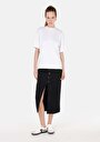 thumb-Afficher les détails de Jupe Noir Slim Fit Droit Jean Mdi Femme