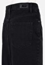 thumb-Afficher les détails de Jupe Noir Slim Fit Droit Jean Mdi Femme