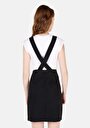 thumb-Afficher les détails de Robe Noir Regular Fit Sans Manches Mini Sergé Femme