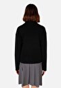 thumb-Afficher les détails de Cardigan Tricot Noir Regular Fit Femme