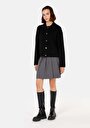 thumb-Afficher les détails de Cardigan Tricot Noir Regular Fit Femme
