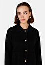 thumb-Afficher les détails de Cardigan Tricot Noir Regular Fit Femme