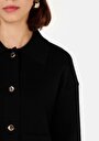 thumb-Afficher les détails de Cardigan Tricot Noir Regular Fit Femme