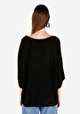 thumb-Afficher les détails de Pull Noir Regular Fit Manches Trois-quarts  Femme