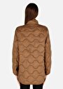 thumb-Afficher les détails de Veste Marron Regular Fit Manches Longues  Matelassé Femme