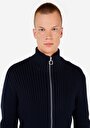 thumb-Afficher les détails de Cardigan Tricot Marine Slim Fit Homme