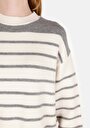 thumb-Afficher les détails de Pull Ecru Regular Fit Manches Longues  Femme