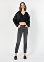thumb-Afficher les détails de 703 Carla Pantalon Denim Straight Leg  En  Slim Fit Femme