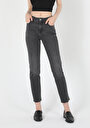 thumb-Afficher les détails de 703 Carla Pantalon Denim Straight Leg  En  Slim Fit Femme