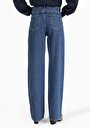 thumb-Afficher les détails de 970 Berry Pantalon Bleu Wide Leg  En  Regular Fit Femme