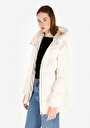 thumb-Afficher les détails de Veste Blanc Regular Fit Manches Longues  Polyester Femme