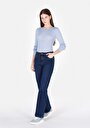 thumb-Afficher les détails de 791 Monica Pantalon Denim Bootcut Medium Rise En Jean Regular Fit Femme
