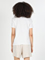 thumb-Afficher les détails de T-shirt À Manches Courtes Blanc Regular Fit  Femme