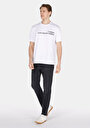 thumb-Afficher les détails de T-shirt À Manches Courtes Blanc Comfort Fit Droit Homme