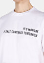 thumb-Afficher les détails de T-shirt À Manches Courtes Blanc Comfort Fit Droit Homme