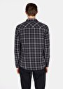 thumb-Afficher les détails de Chemise À Manches Longues Noir Regular Fit Carré Flanelle Homme