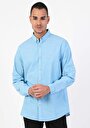 thumb-Afficher les détails de Chemise À Manches Longues Bleu Regular Fit   Homme