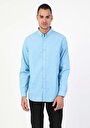 thumb-Afficher les détails de Chemise À Manches Longues Bleu Regular Fit   Homme