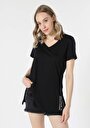 thumb-Afficher les détails de T-shirt À Manches Courtes Noir Regular Fit  Femme