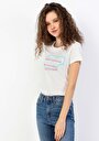 thumb-Afficher les détails de T-shirt À Manches Courtes Blanc Regular Fit  Femme