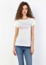 thumb-Afficher les détails de T-shirt À Manches Courtes Blanc Regular Fit  Femme