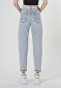 thumb-Afficher les détails de 893 Julia Pantalon Bleu Tapered Leg  En  Boyfriend Fit Femme