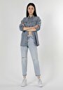 thumb-Afficher les détails de 893 Julia Pantalon Bleu Tapered Leg  En  Boyfriend Fit Femme