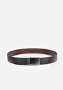 thumb-Afficher les détails de Ceinture Noir Modern Fit Homme