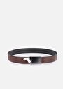 thumb-Afficher les détails de Ceinture Noir Modern Fit Homme