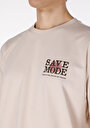 thumb-Afficher les détails de T-shirt À Manches Courtes Beige Comfort Fit Droit Homme