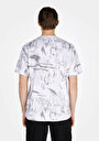 thumb-Afficher les détails de T-shirt À Manches Courtes Blanc Comfort Fit Imprimé Homme