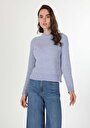 thumb-Afficher les détails de Pull Bleu Regular Fit   Femme