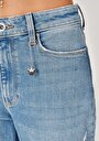 thumb-Afficher les détails de 896  Maria Pantalon Bleu   En  Mom Fit Femme
