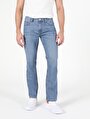 thumb-Afficher les détails de 045 David Pantalon Bleu Straight Leg  En  Regular Fit Homme