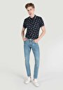 thumb-Afficher les détails de 041 Danny Pantalon Bleu   En  Slim Fit Homme