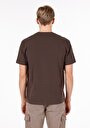 thumb-Afficher les détails de T-shirt À Manches Courtes Marron Comfort Fit Droit Homme
