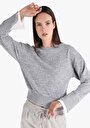 thumb-Afficher les détails de T-shirt À Manches Longues Gris Slim Fit  Femme
