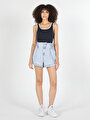 thumb-Afficher les détails de Short Denim Chino Femme